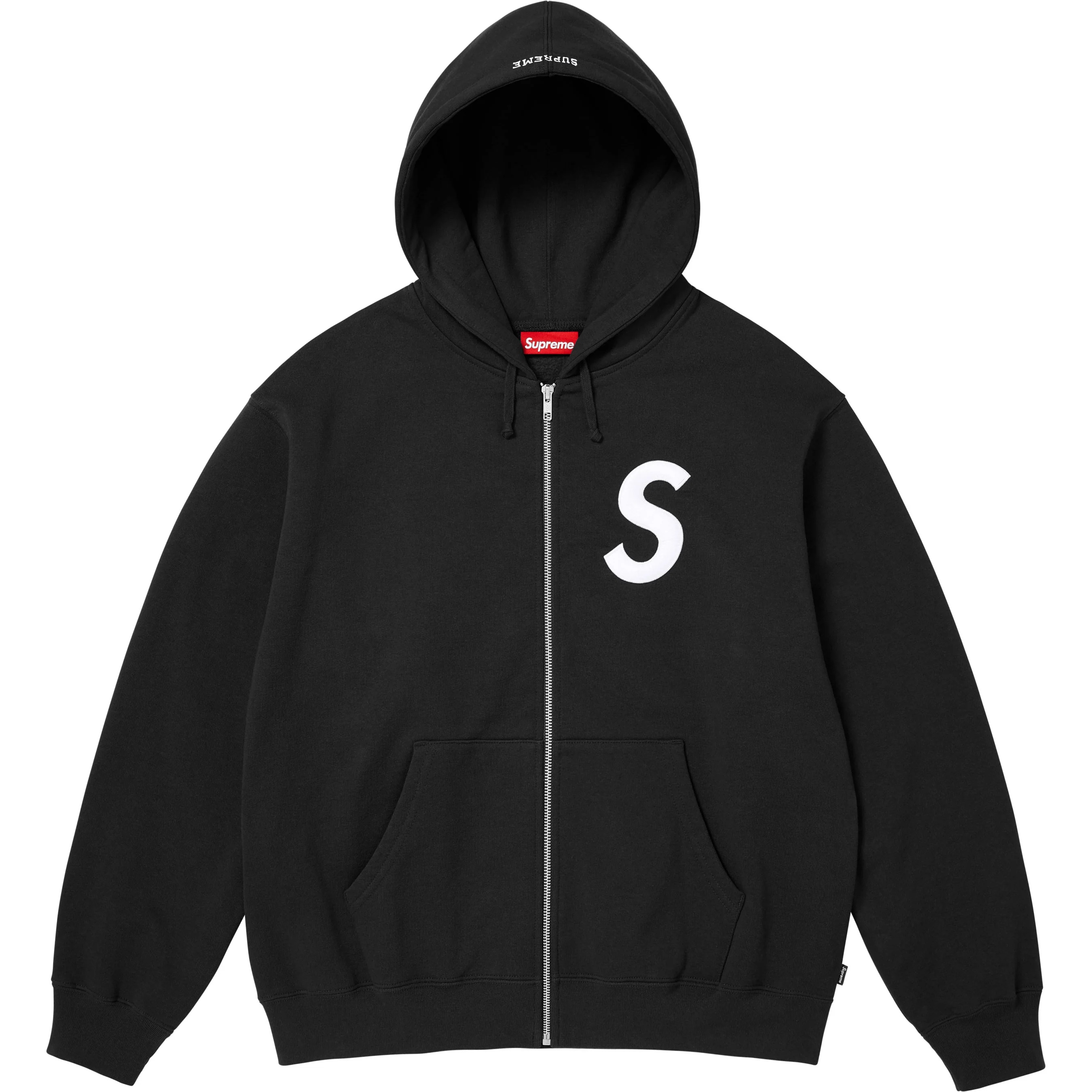 S Logo Zip Up Hooded Sweatshirt view 14
